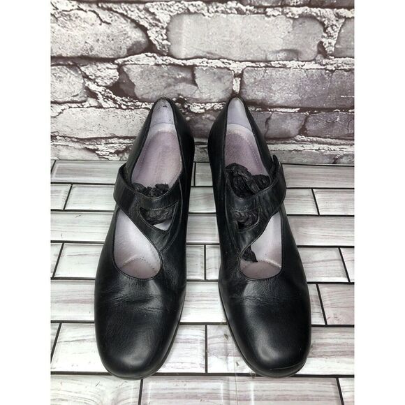 BeautiFeel Black Leather MaryJane Comfort Casual Pump Heels Women’s 39EU/8.5M US - Picture 16 of 16